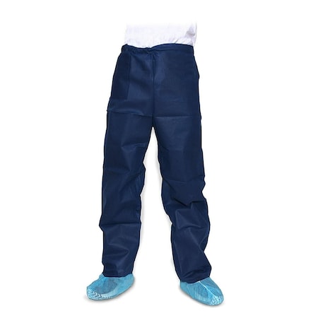 Dukal NonSterile Scrub Pants, Disposable Dark Blue, Large, 50PK 380L